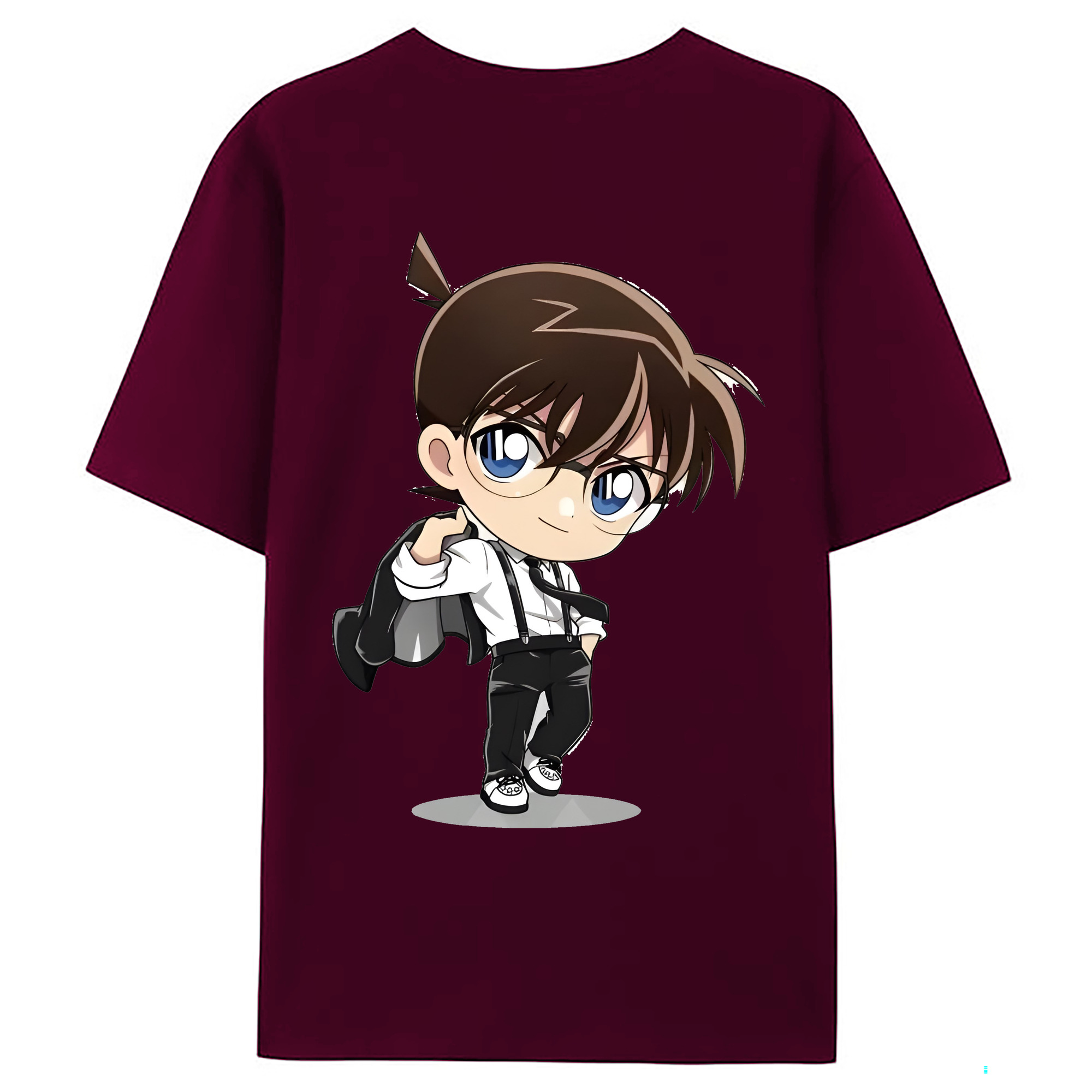 （画像用） 名探偵コナン 江戸川 コナン Detective Conan Conan Edogawa レディース半袖Tシャツ(バックプリント)
